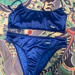 Royal Blue Triangl Bathing suit